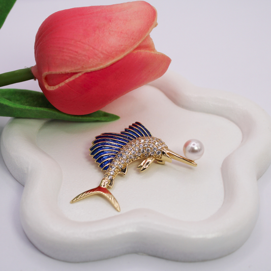 Swordfish Brooch